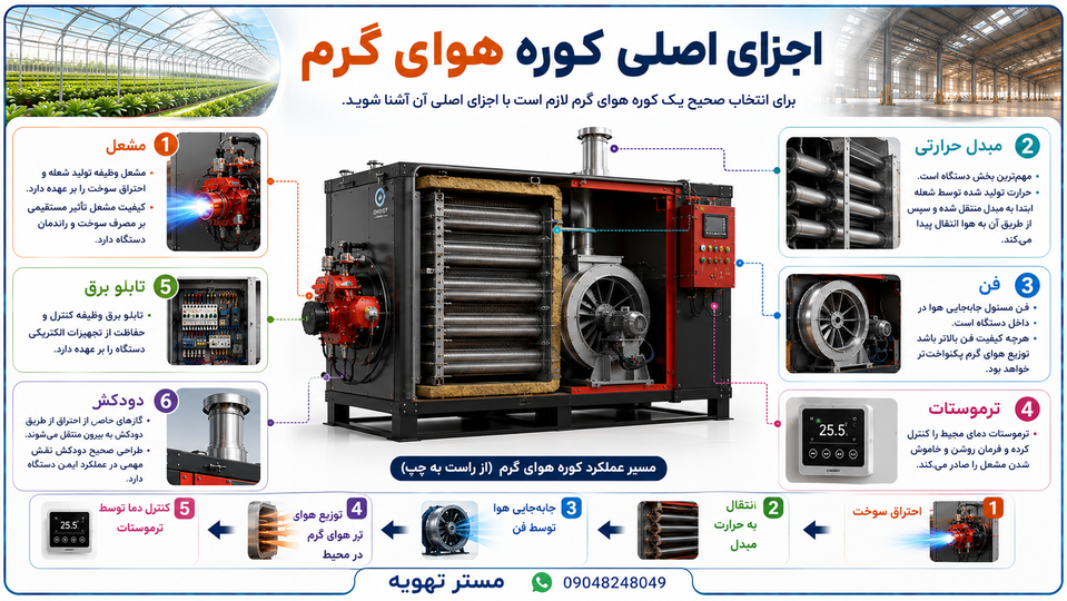 بررسی تخصصی اجزای اصلی کوره های هوای گرم و نحوه کارکرد هر جزء