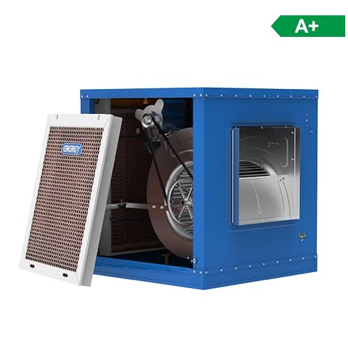 کولر سلولزی ترموستاتیک انرژی مدل EC0550 (بدنه فلزی، هوادهی از بغل، مصرف انرژی +A)